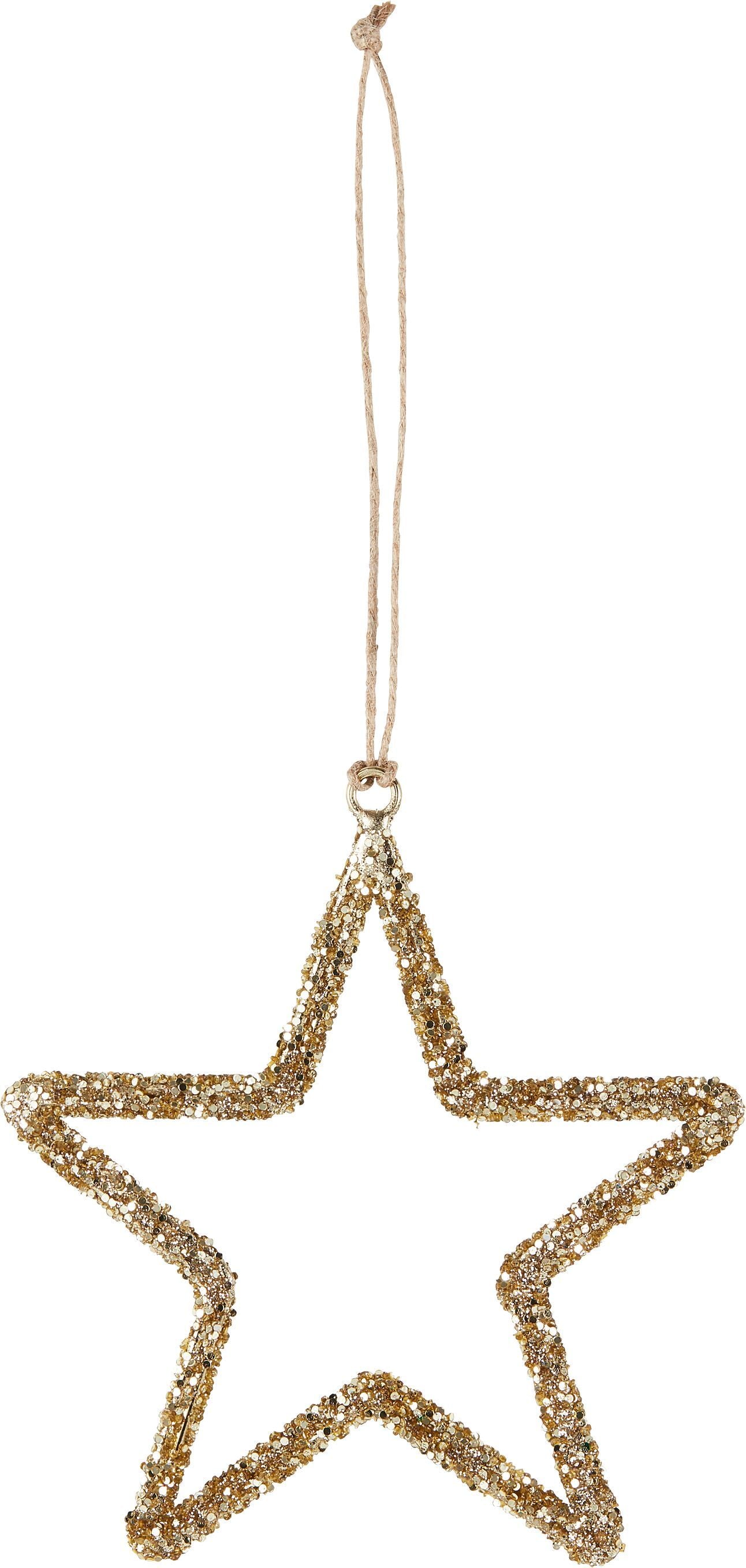 ELEA Glitter Hänger - Gold / D: 11.0 cm