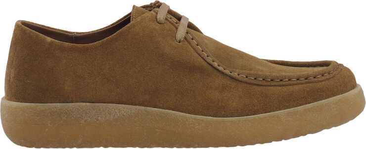 Bianco BIAASHER Moc Toe Lace Up Shoe Suede Cognac