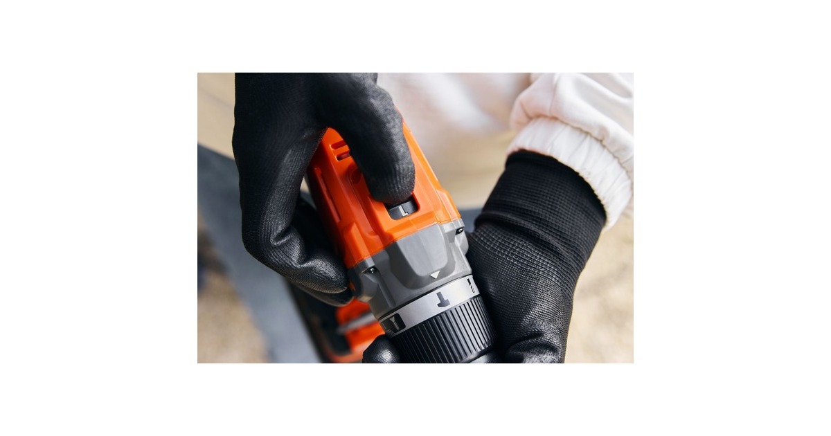 BLACK+DECKER18V 2.0Ah Schroefklopboormachine  (Zwart/oranje)