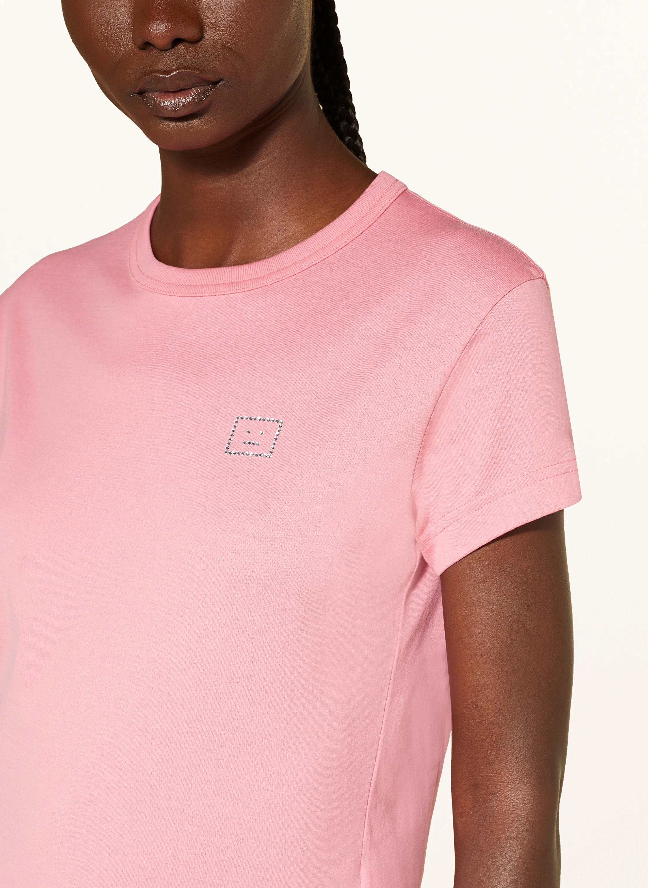 Acne Studios T-Shirt mit Schmucksteinen