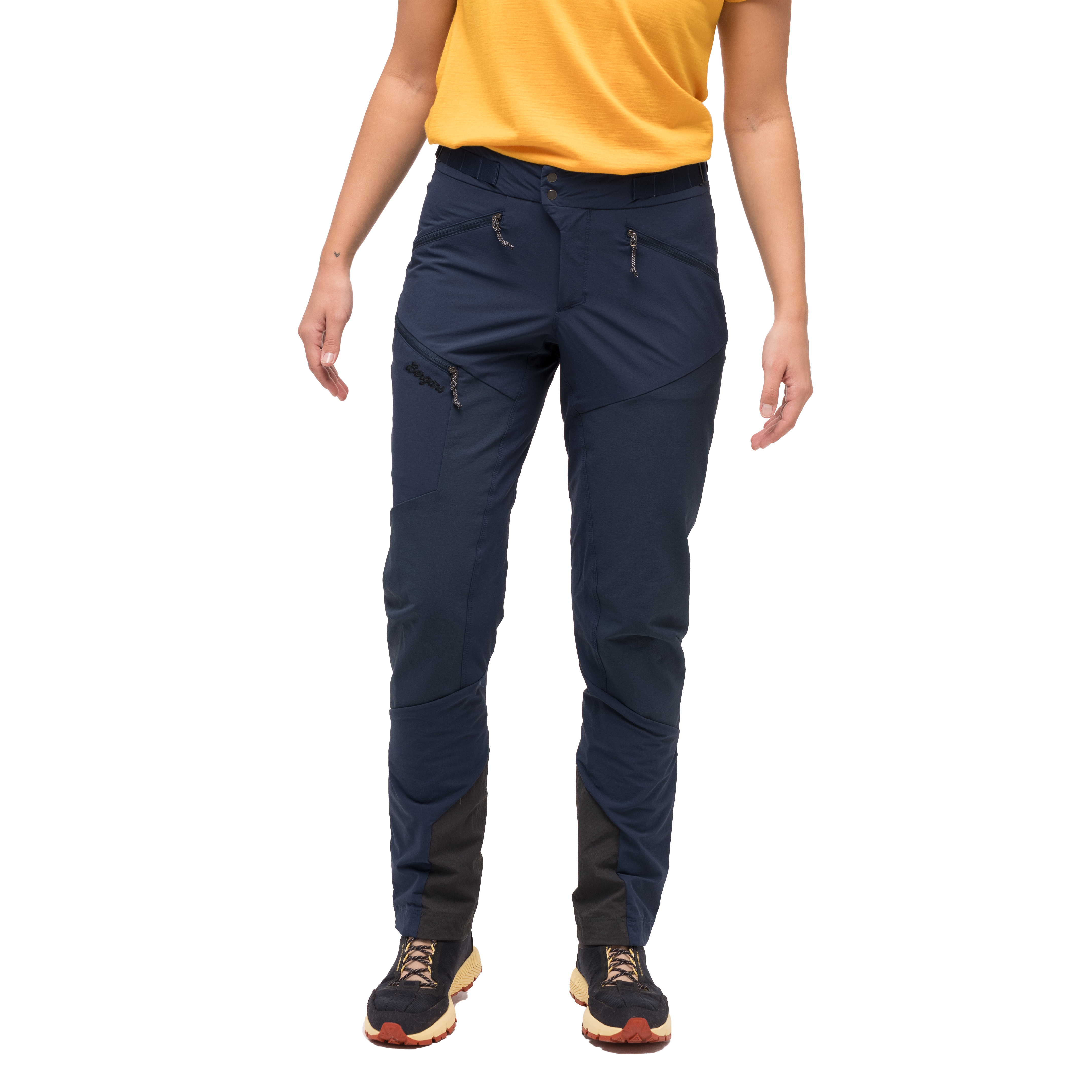 Tind Softshell Pants Dame Navy Blue