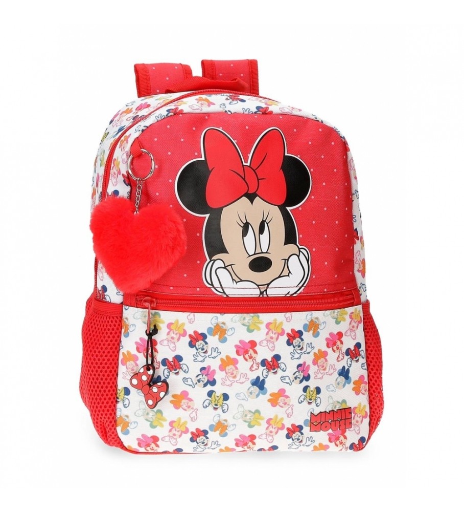 Mochila Joumma Minnie Diva vermelha - 25x32x12cm -