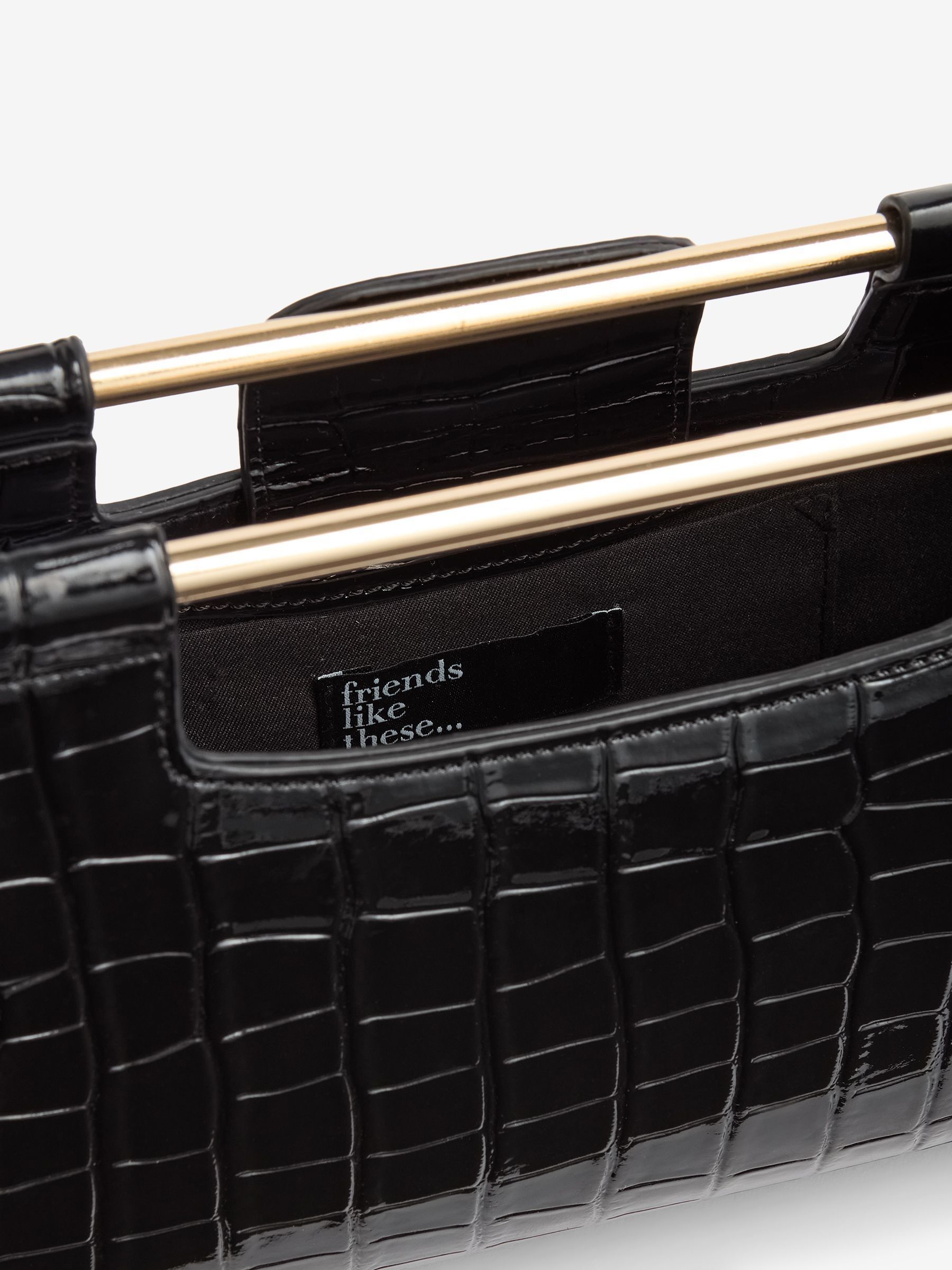 Friends Like These Grab Handle Clutch Bag
