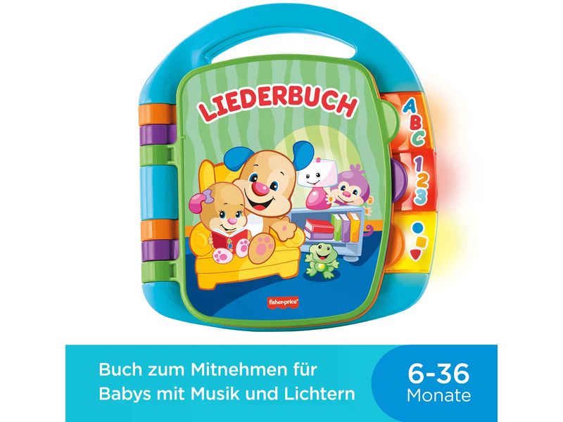 Fisher-Price Musikspielzeug Lernspass Liederbuch Lernspass, Liederbuch, Kunststoff, ab 6 Monate, 1 Stück