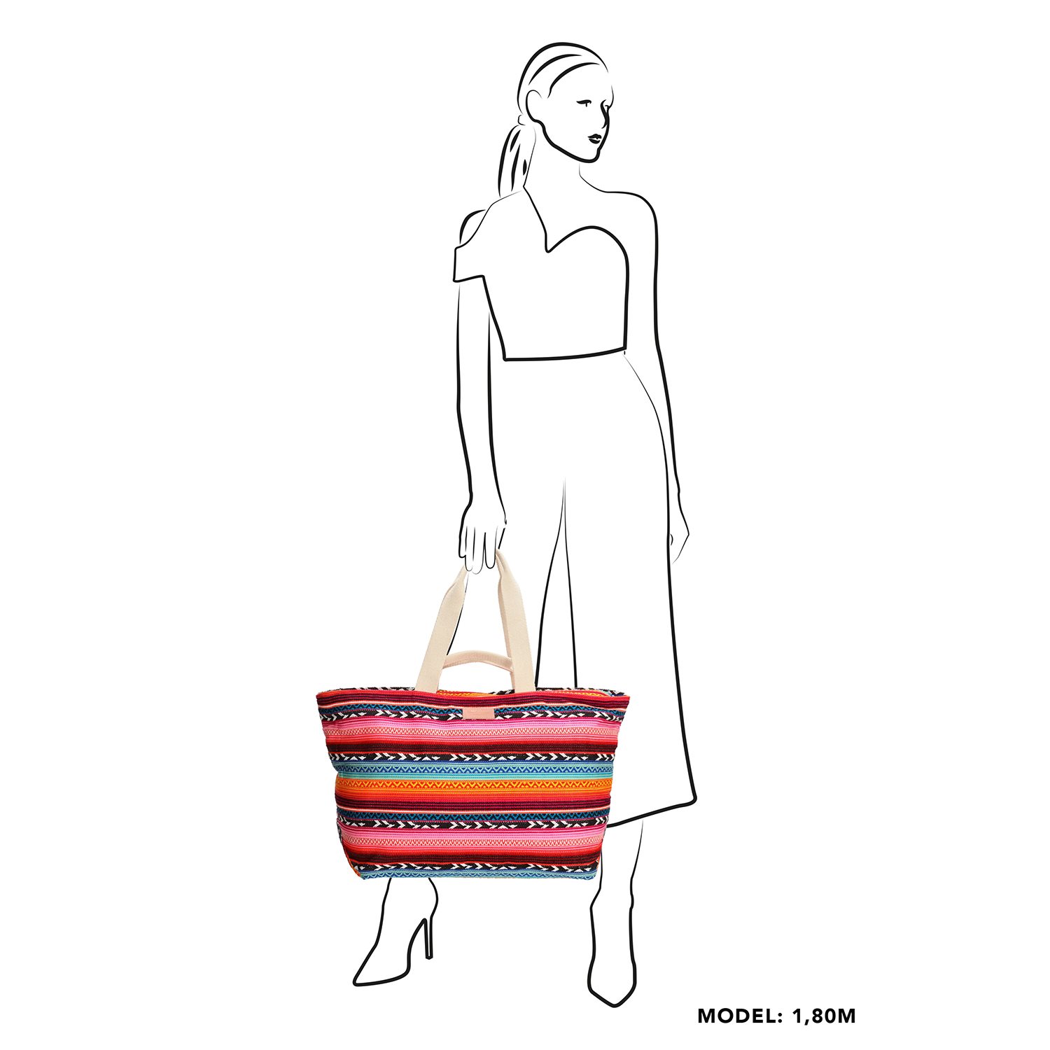 PE Florence Leisure Strandtas fuchsia
