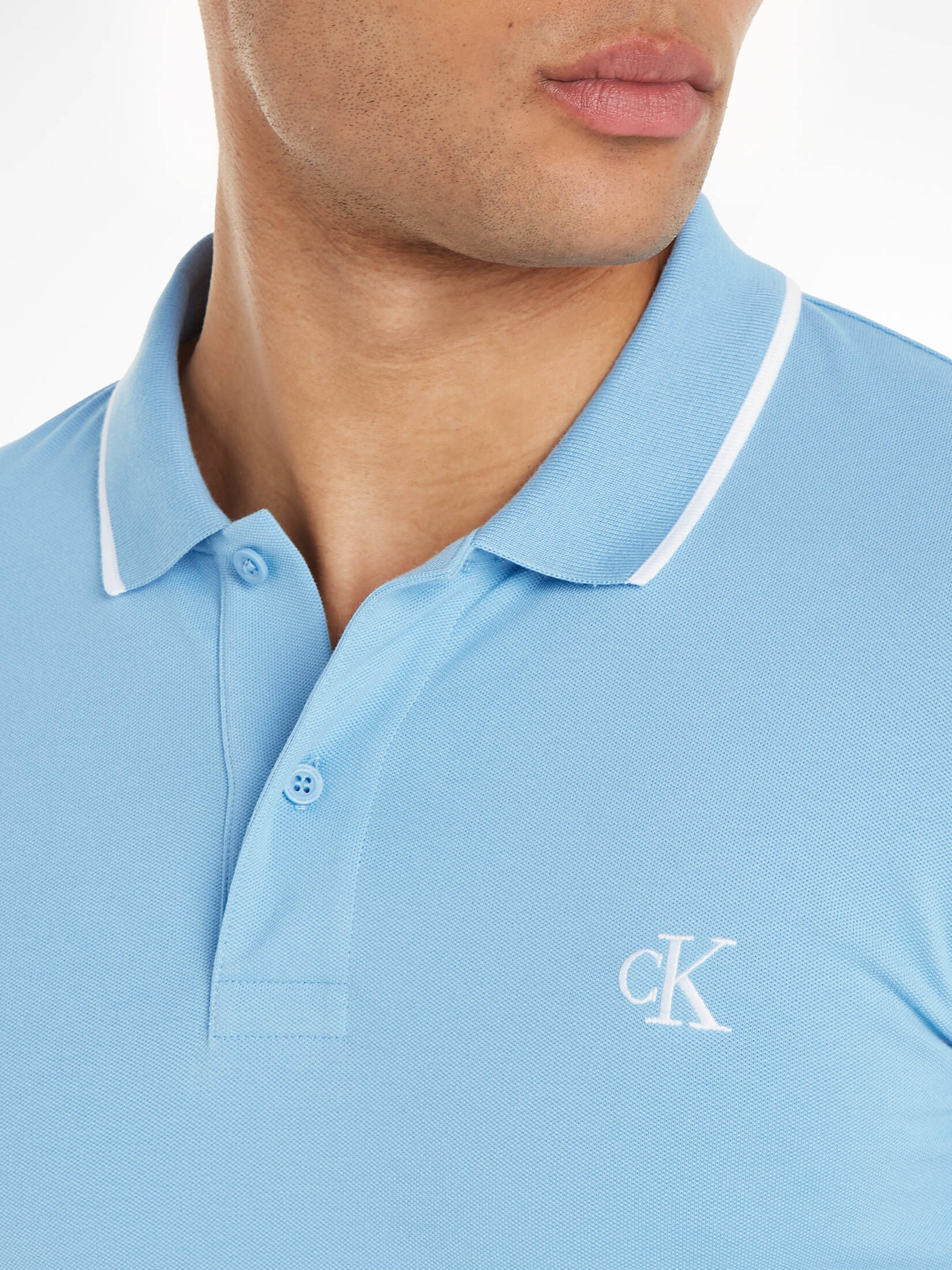 CALVIN KLEIN JEANS| Herren Poloshirt TIPPING SLIM POLO Slim Fit