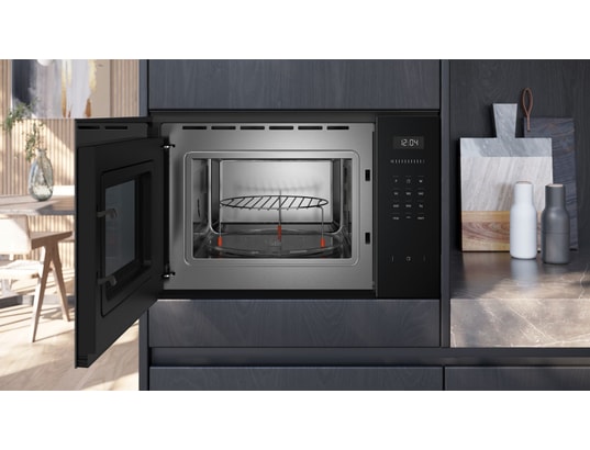 SIEMENS - Micro ondes Grill Encastrable BE555LMB1, iQ500, 8 programmes automatiques