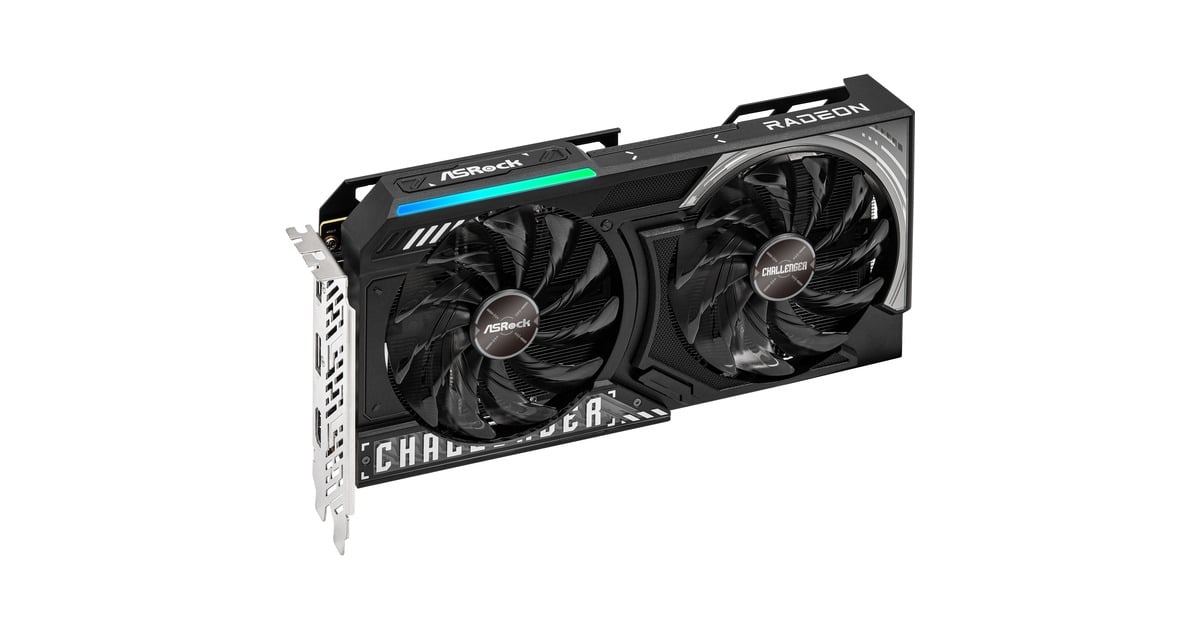 ASRockRadeon RX 9060 XT Challenger OC 8GB grafische kaart  (2x DisplayPort, 1x HDMI)