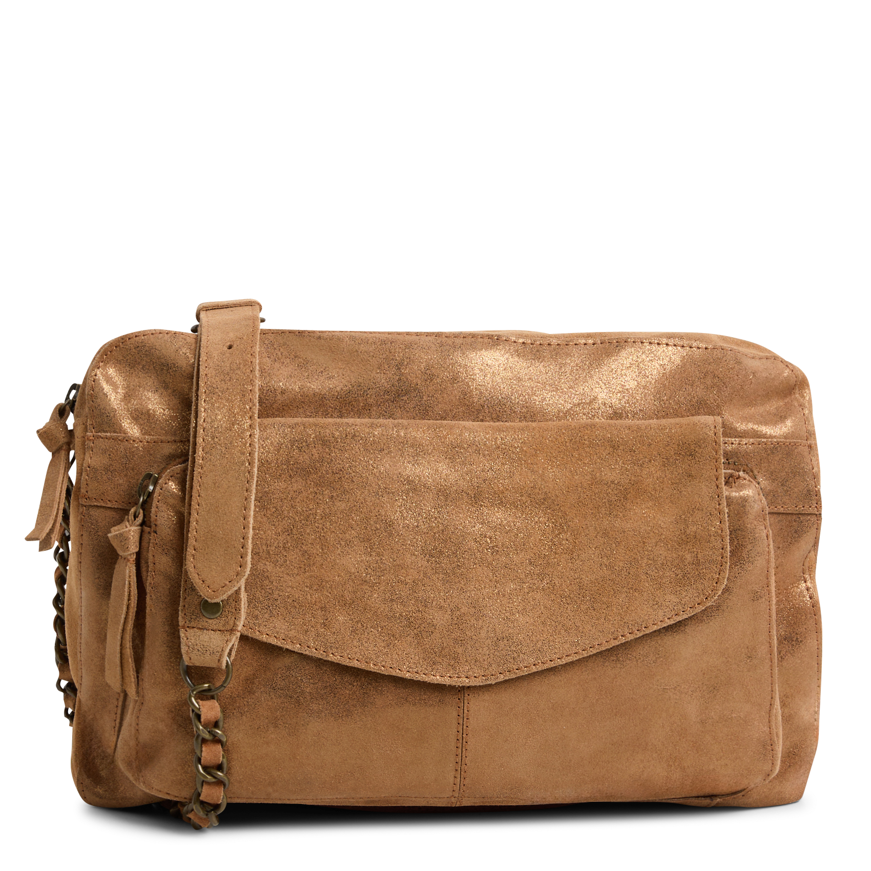 NAINA - Sac bandoulière en cuir | Marron