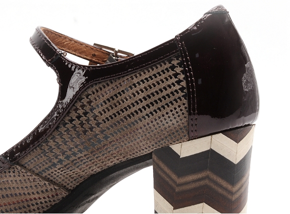 Nemonic escarpins femme 1790 zig zag talon fin multicolore