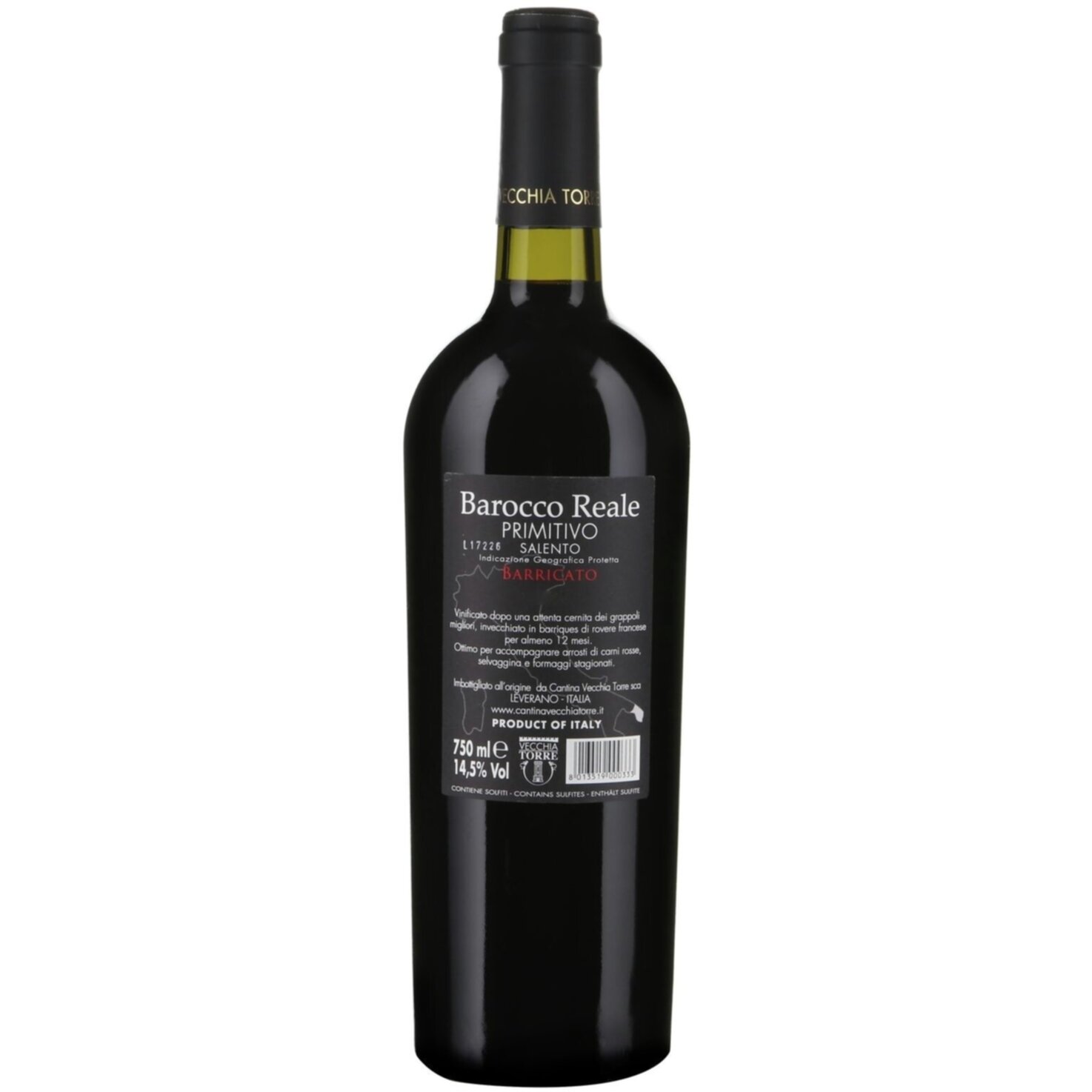 Barocco Reale Primitivo Vecchia Torre -75cl