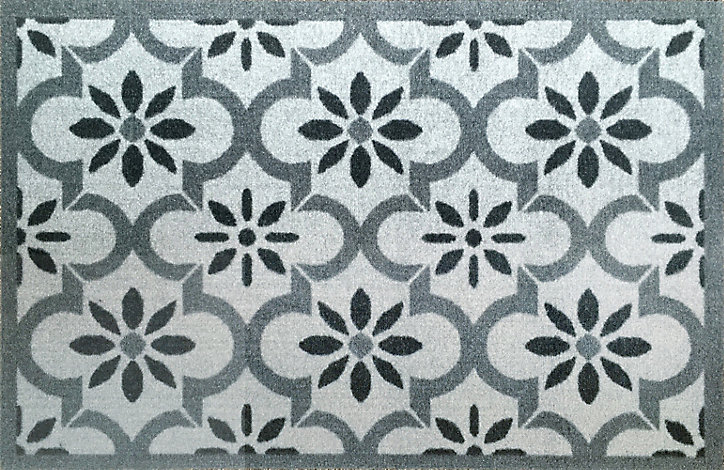 Paillasson intérieur Amalia gris 50 x 75 cm