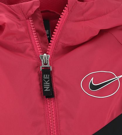 Nike Jacke - Floral Windrunner - Schwarz/Rosa