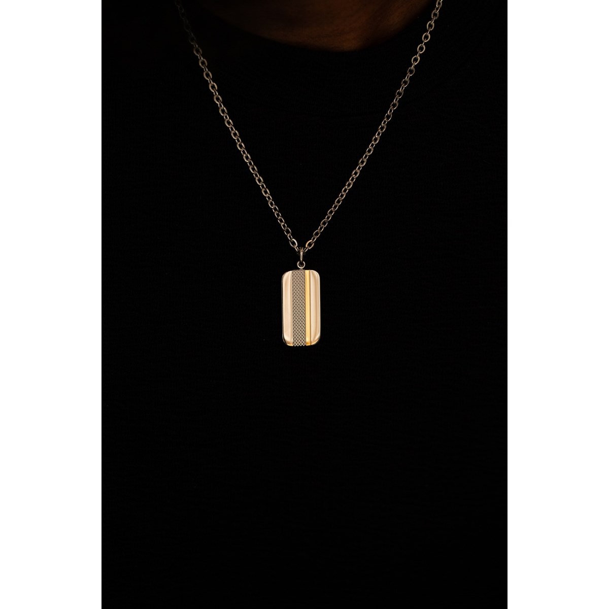 Collier mono-motif Hippolyte en Acier 316L