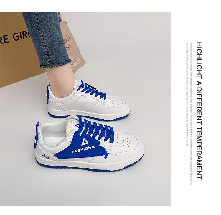 telijimi - Platform sneakers met kleurblokletters