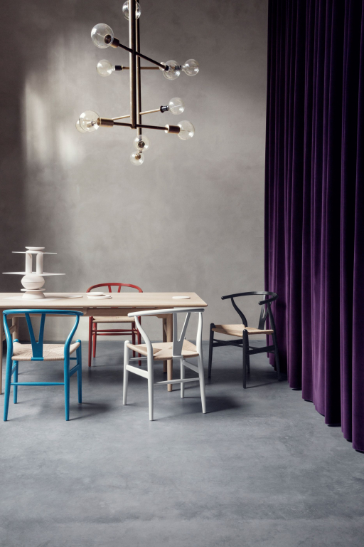 Carl Hansen & Son CH24 Wishbone stoel Colours Black Orange Red