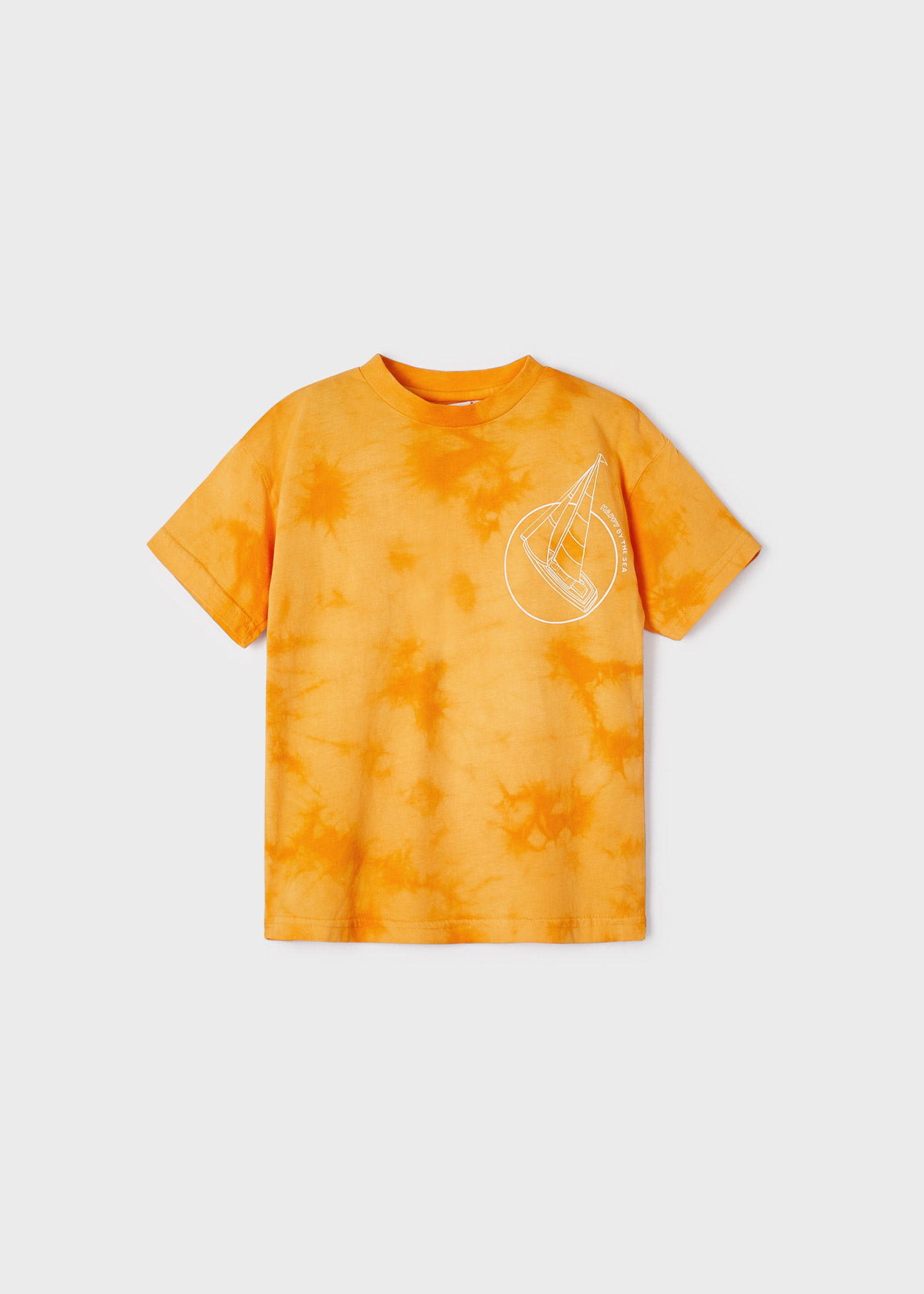 Camiseta tie-dye de algodão para meninos