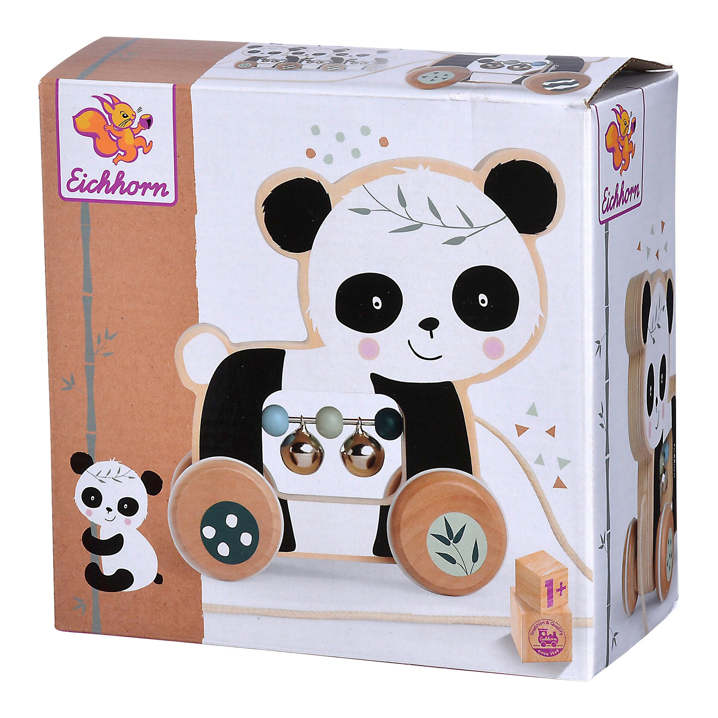 Eichhorn Nachziehspielzeug Panda