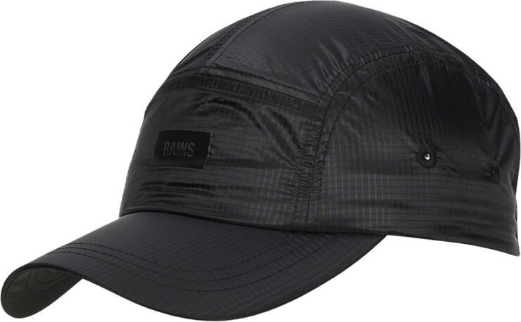 Rains 5 Panel Ripstop Cap Black