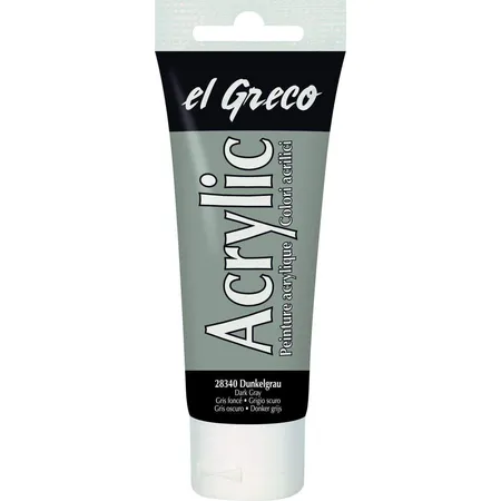 KREUL el Greco Acrylic Dunkelgrau 75 ml Tube