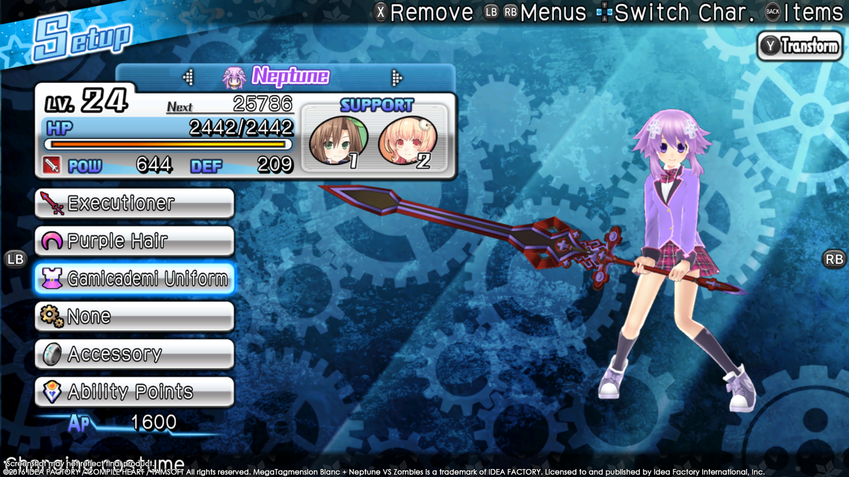 MegaTagmension Blanc + Neptune VS Zombies- PC