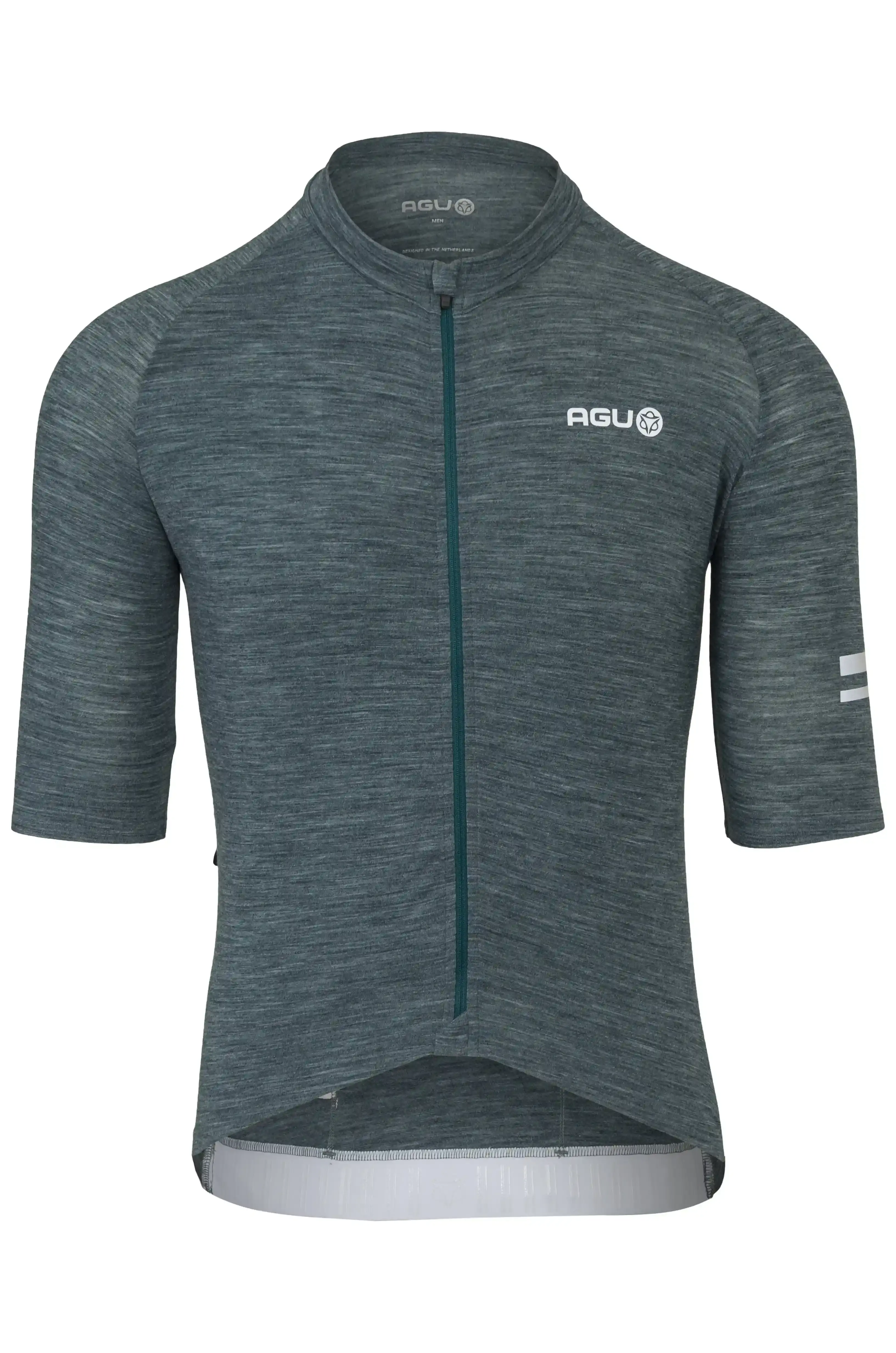 AGU Merino Performance Fietsshirt Korte Mouwen Groen Heren