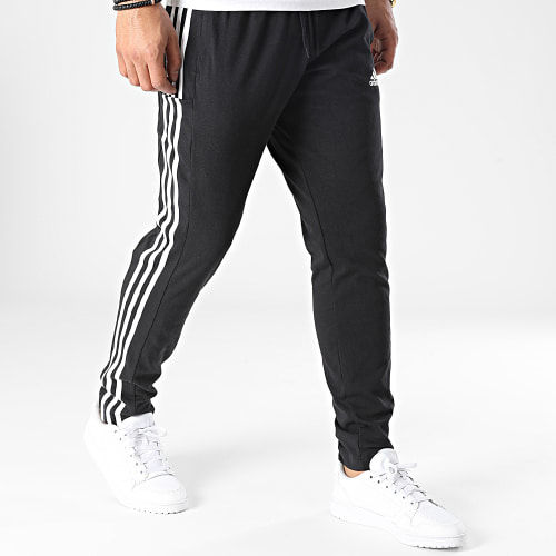 Pantalon Jogging A Bandes IC0044 Noir