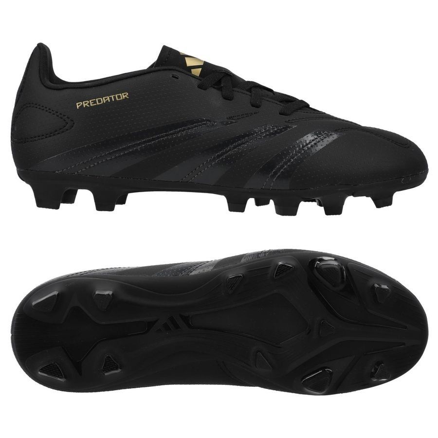 adidas Predator Club FxG Dark Spark - Noir/Gris/Doré Enfant