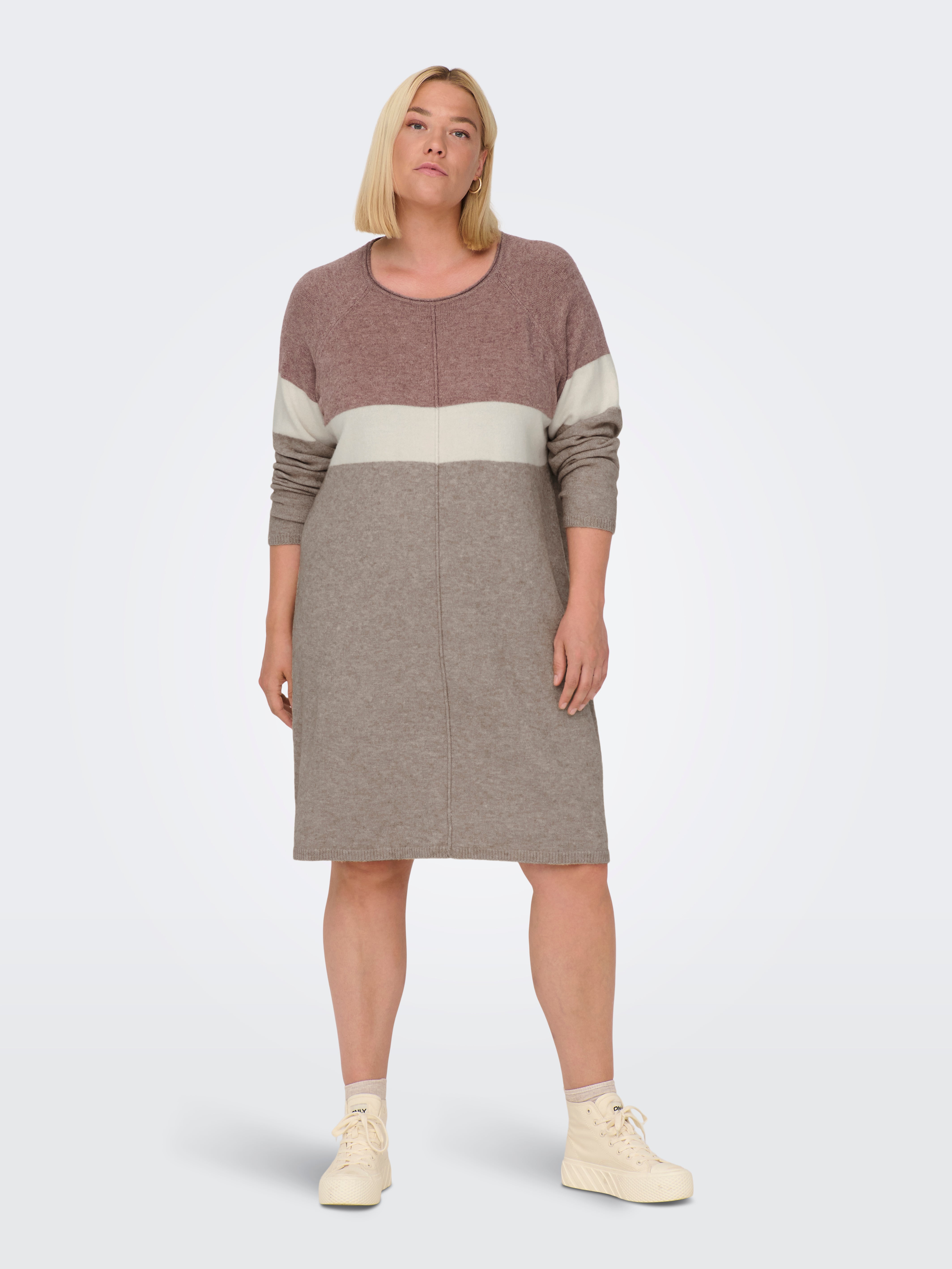 CARLAURA Kurzes Kleid Rose Brown
