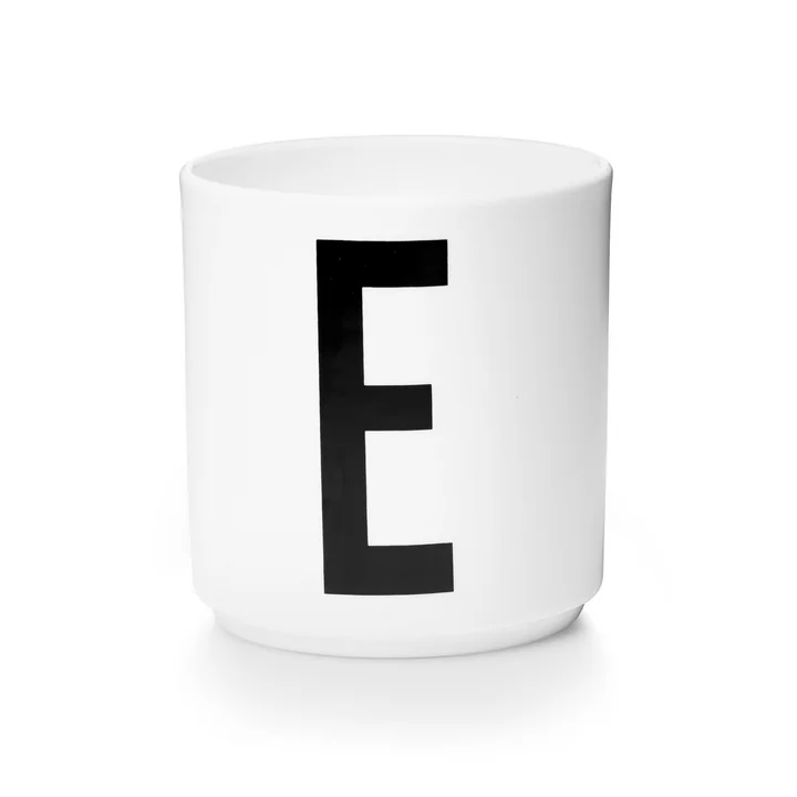 Design Letters - AJ Porzellan Becher E, weiss