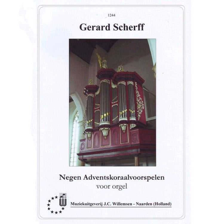 J.C. Willemsen Negen Adventskoraalvoorspelen orgelboek