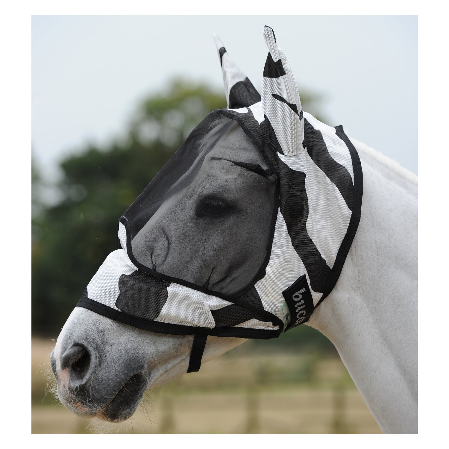 bucas Fliegenmaske Buzz-Off Deluxe  - zebra