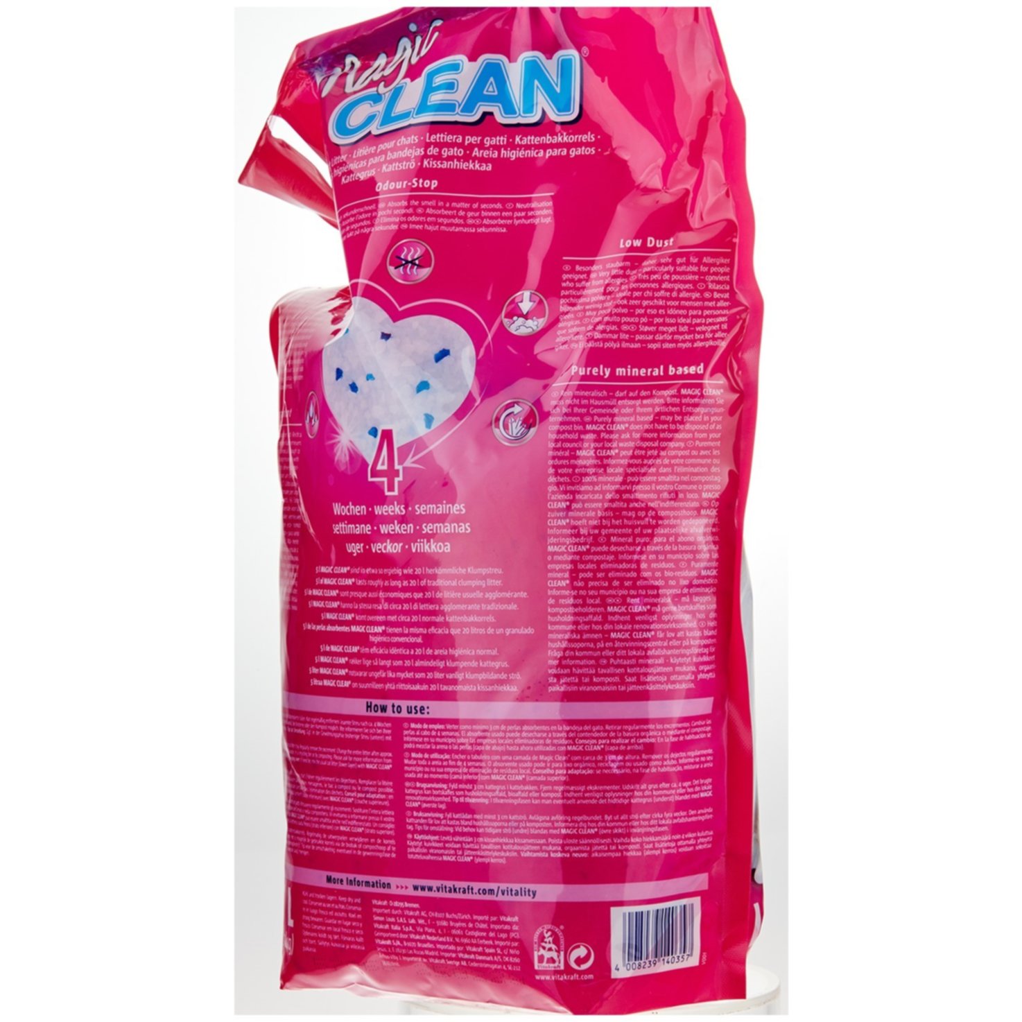 Vitakraft Magic Clean Katzenstreu Classic nicht klumpend