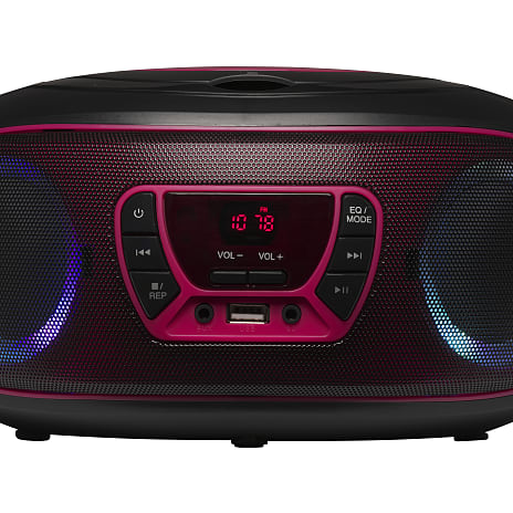 Denver TCL-212BT Boombox - lyserød