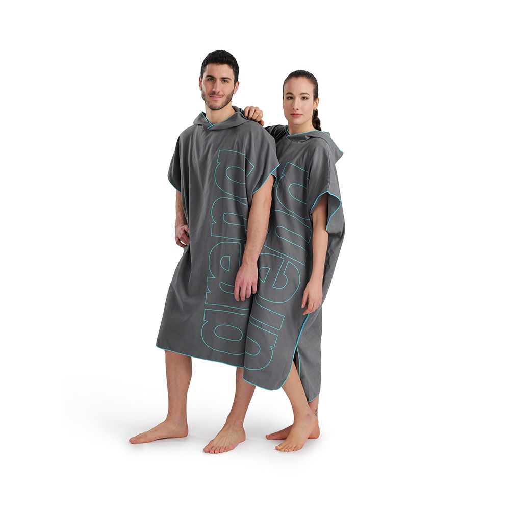 Arena SMART PLUS - Poncho dark grey/sky
