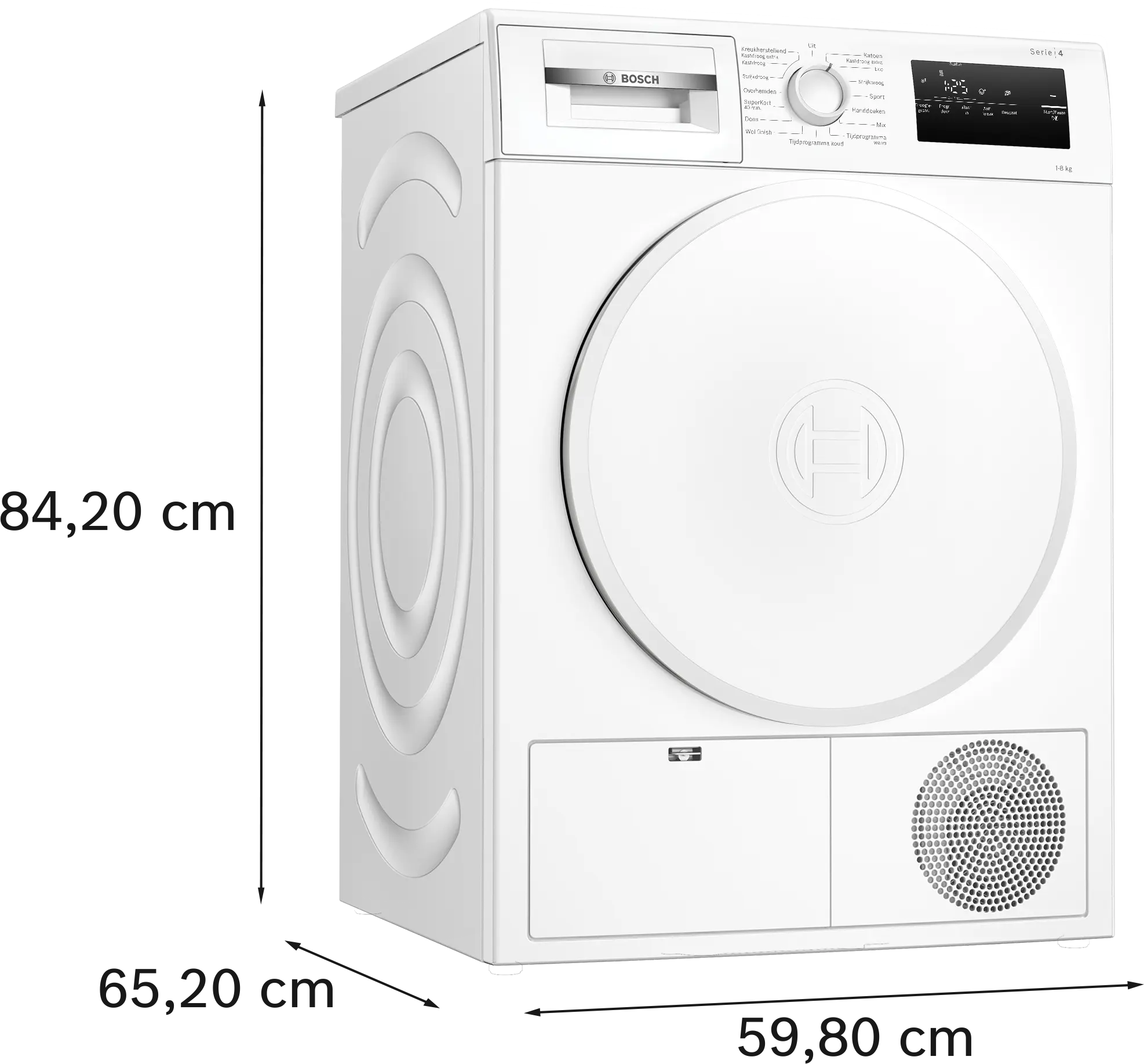 Serie 4 Warmtepompdroger 8 kg