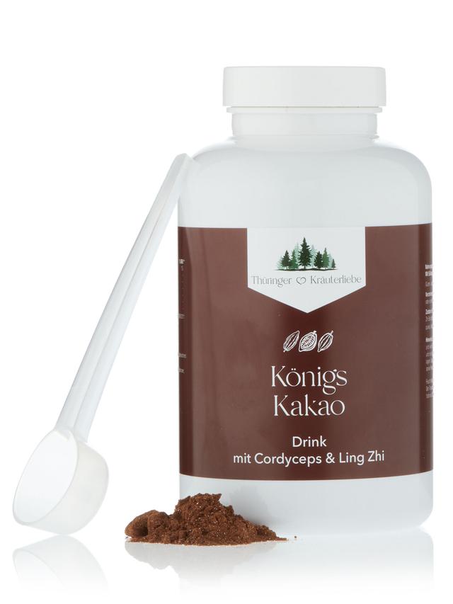 KönigsKakao Drink mit Cordyceps & Ling Zhi, Monatsvorrat