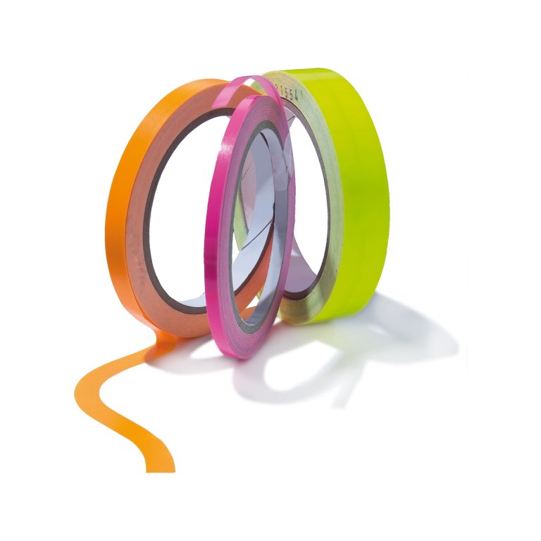 Farbiges Klebeband neonfarben, glänzend