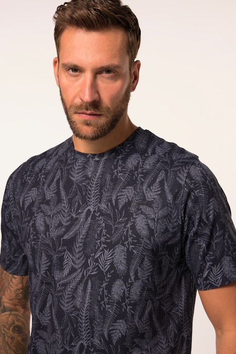 T-Shirt, Halbarm, Allover-Print, bis 8 XL