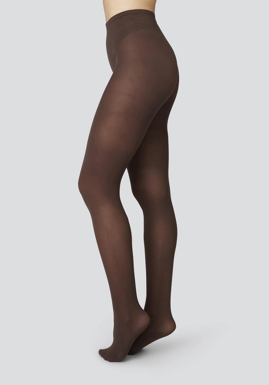 Swedish Stockings Strümpfe Olivia Tights Dark Brown