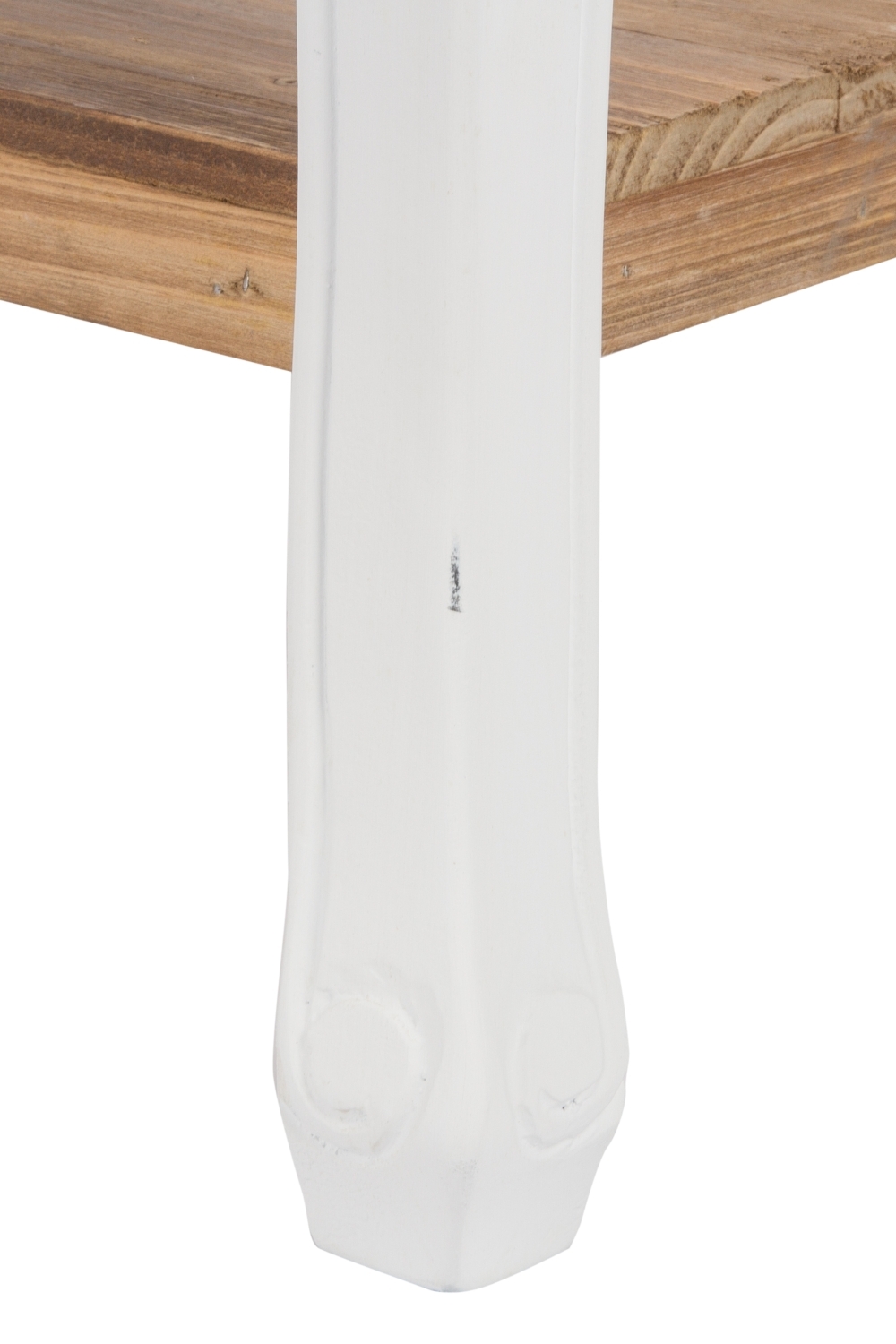 Konsole ADRIANA - weiß-braun - mit Ablagefläche