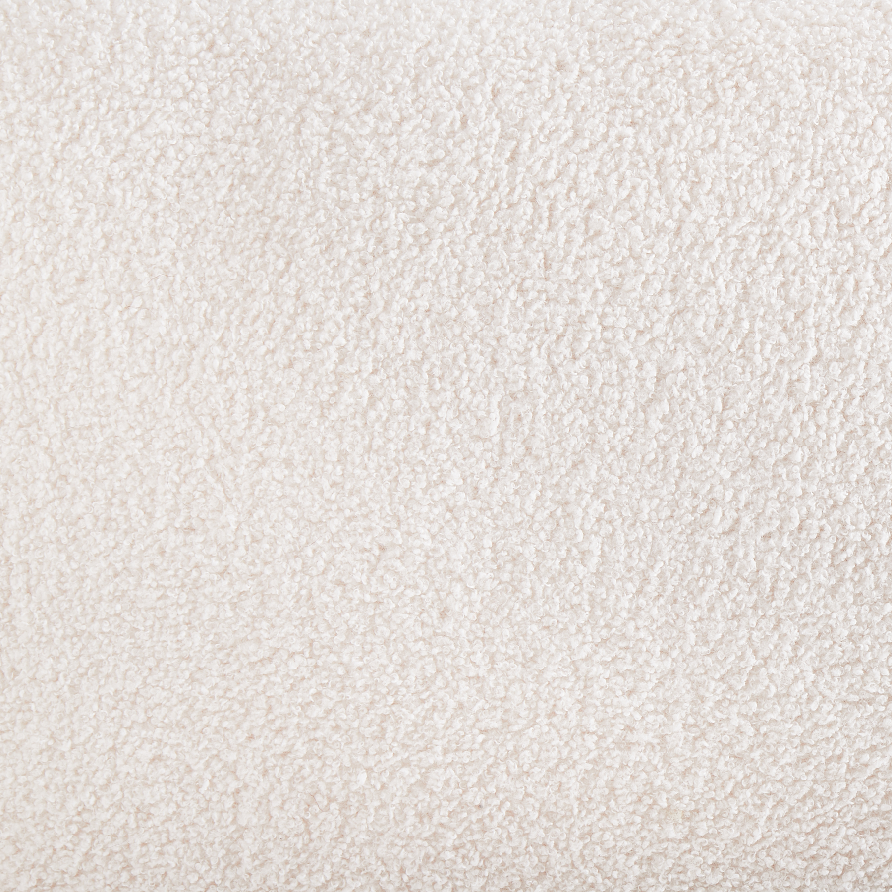 Beliani - BAYARD - Poef - Off-white - Bouclé