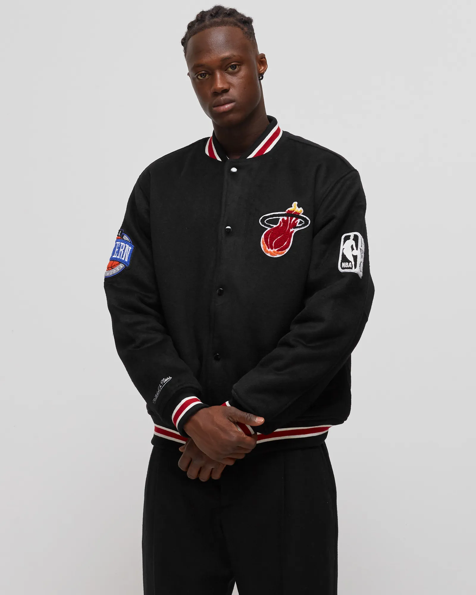 Mitchell & Ness NBA Miami Heat Hardwood Classics Wool Varsity Jacket