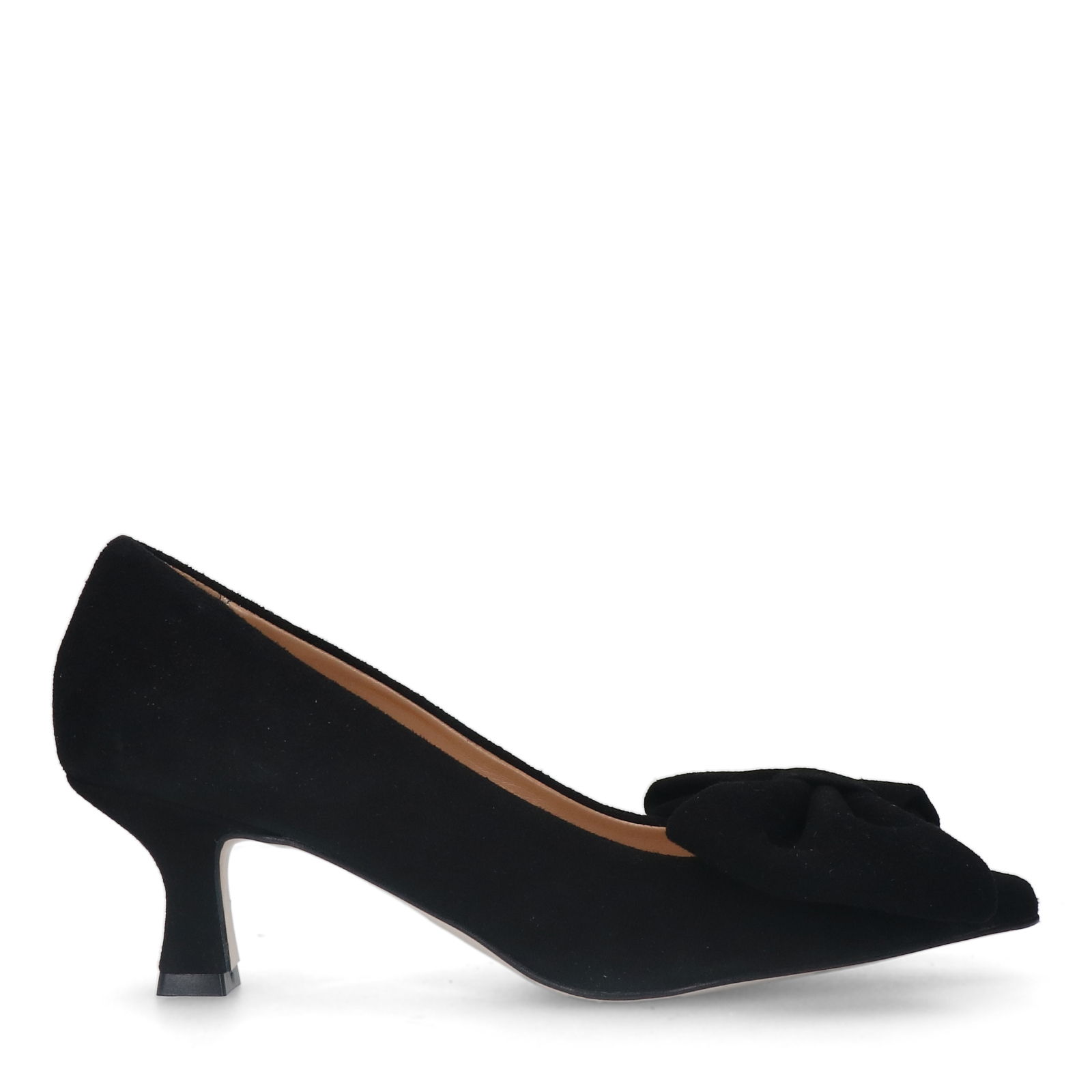 Zwarte leren pumps