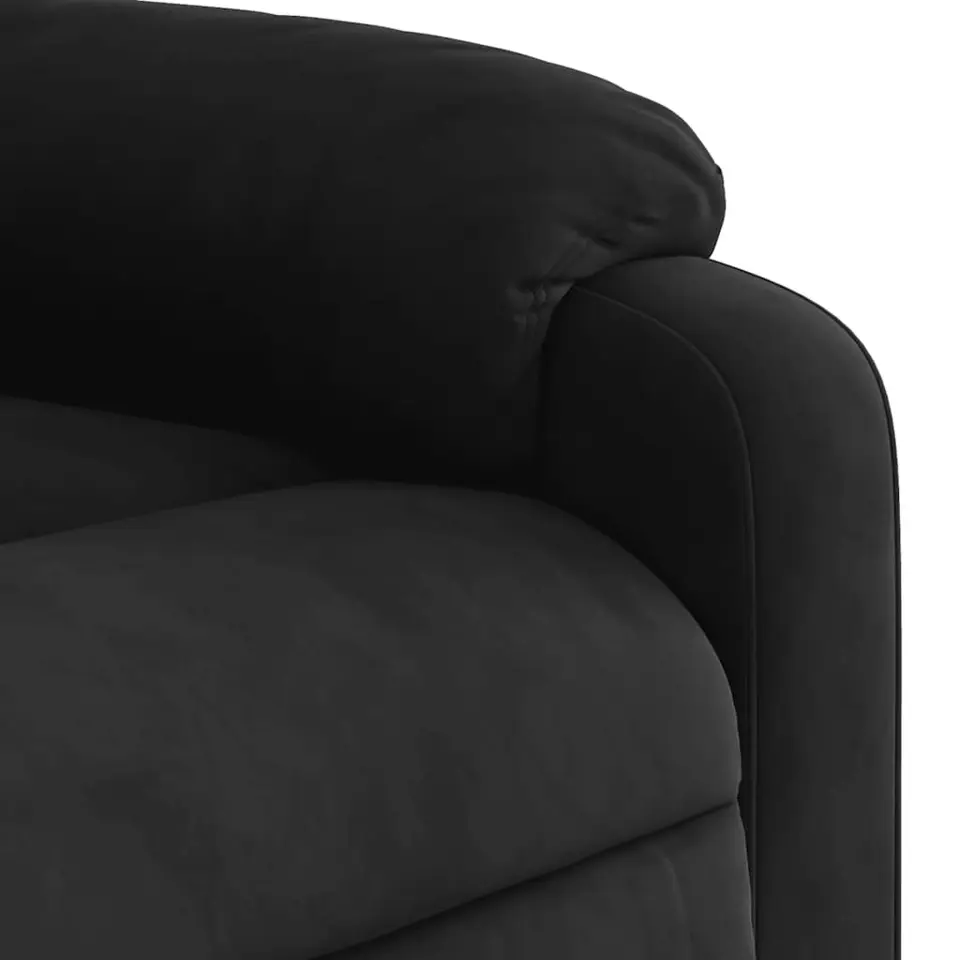 vidaXL - Massagestoel - Zwart - Microvezel