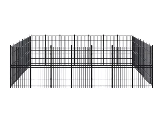Chenil cage enclos pac noire 768 x 672 x 200 cm 02_0041861