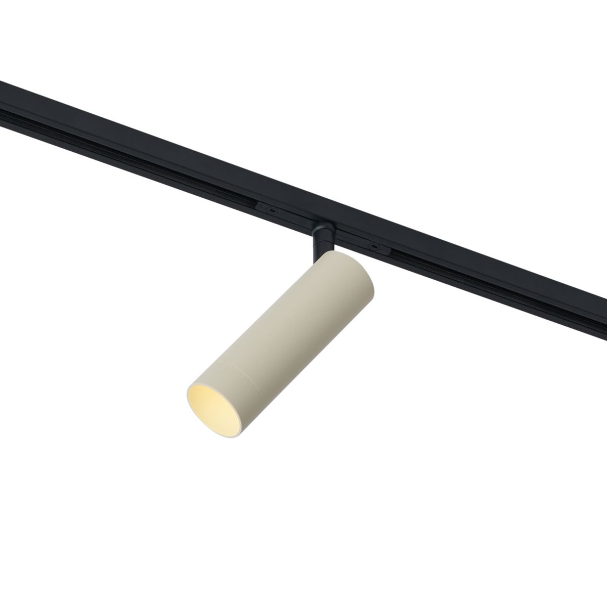 Moderne spot beige met zwart voor railsysteem 1-fase GU10 35mm - Slimline Uzzy
