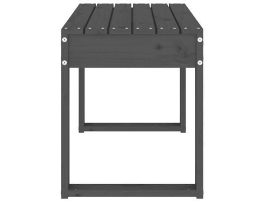 VIDAXL - Banc de jardin gris 80x38x45 cm bois massif de pin