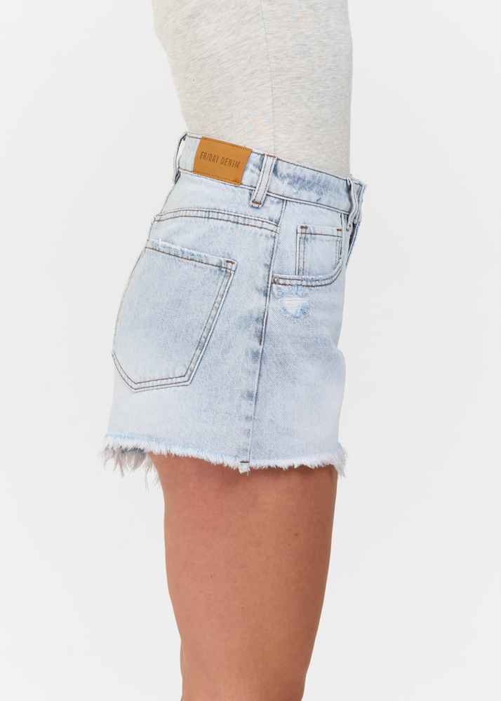 Boyfriend short sky blauw