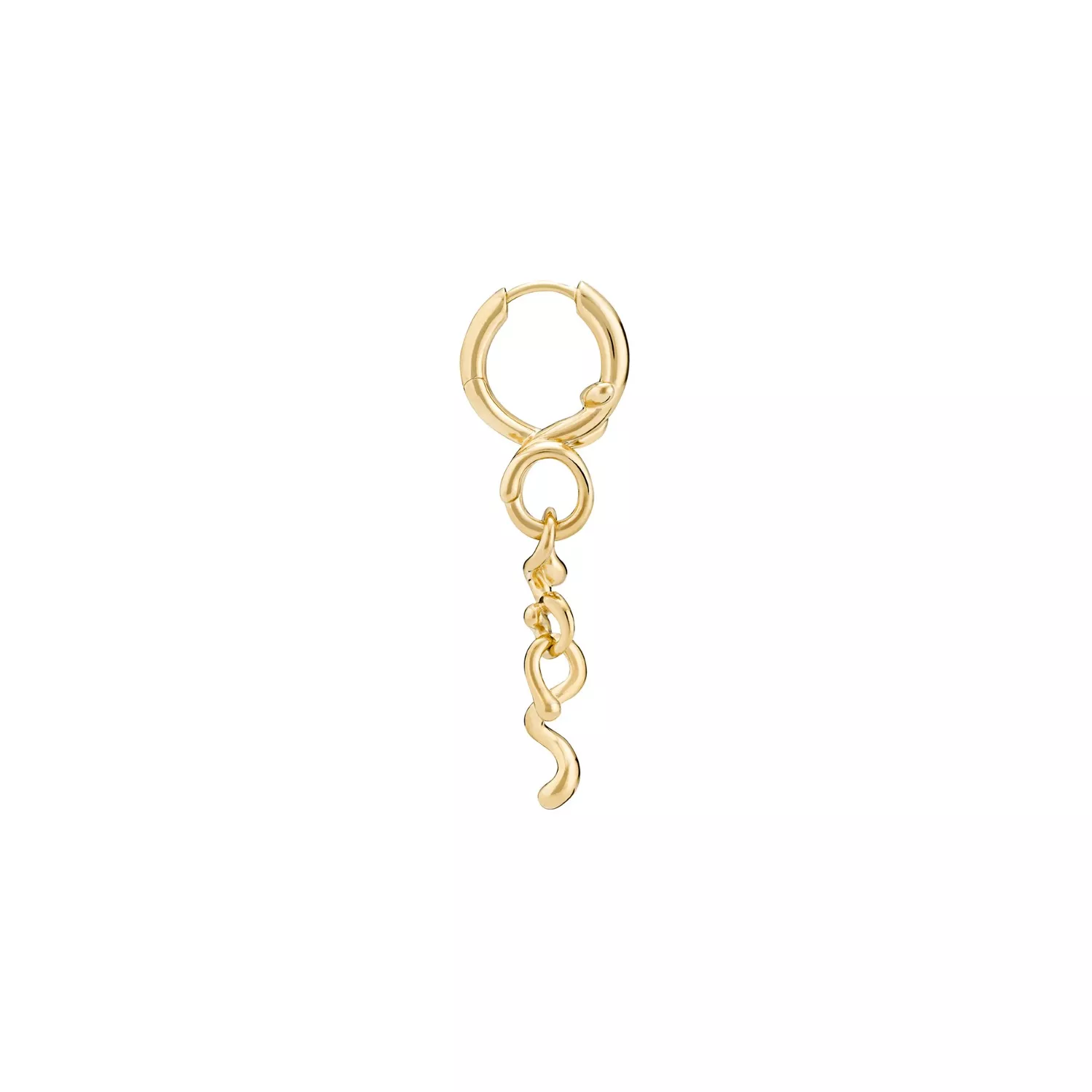 Maria Black Curtain Crust Ørering Single 18 kt. Forgyldt Sølv 100979YG